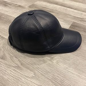 Dark Blue leather hat